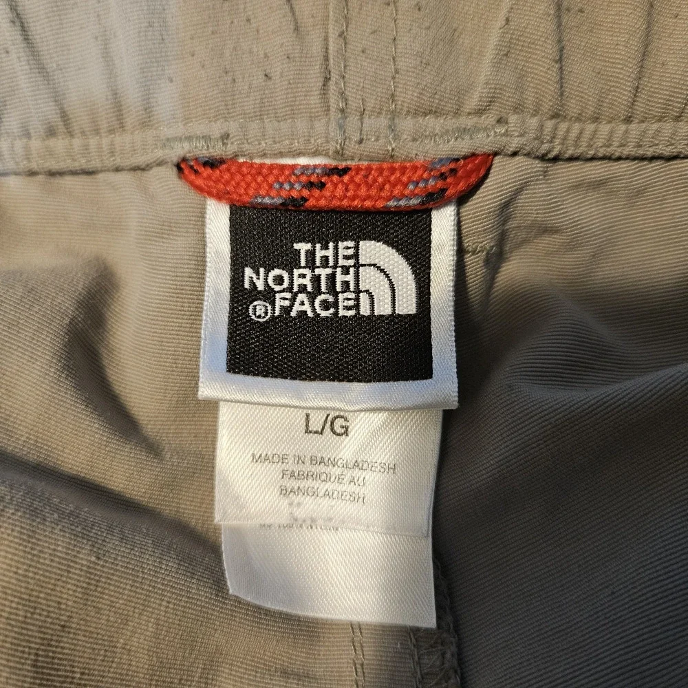 The North Face Pants Convertible Mens Large Beige Tan Cargo Outdoor Hiking Belt